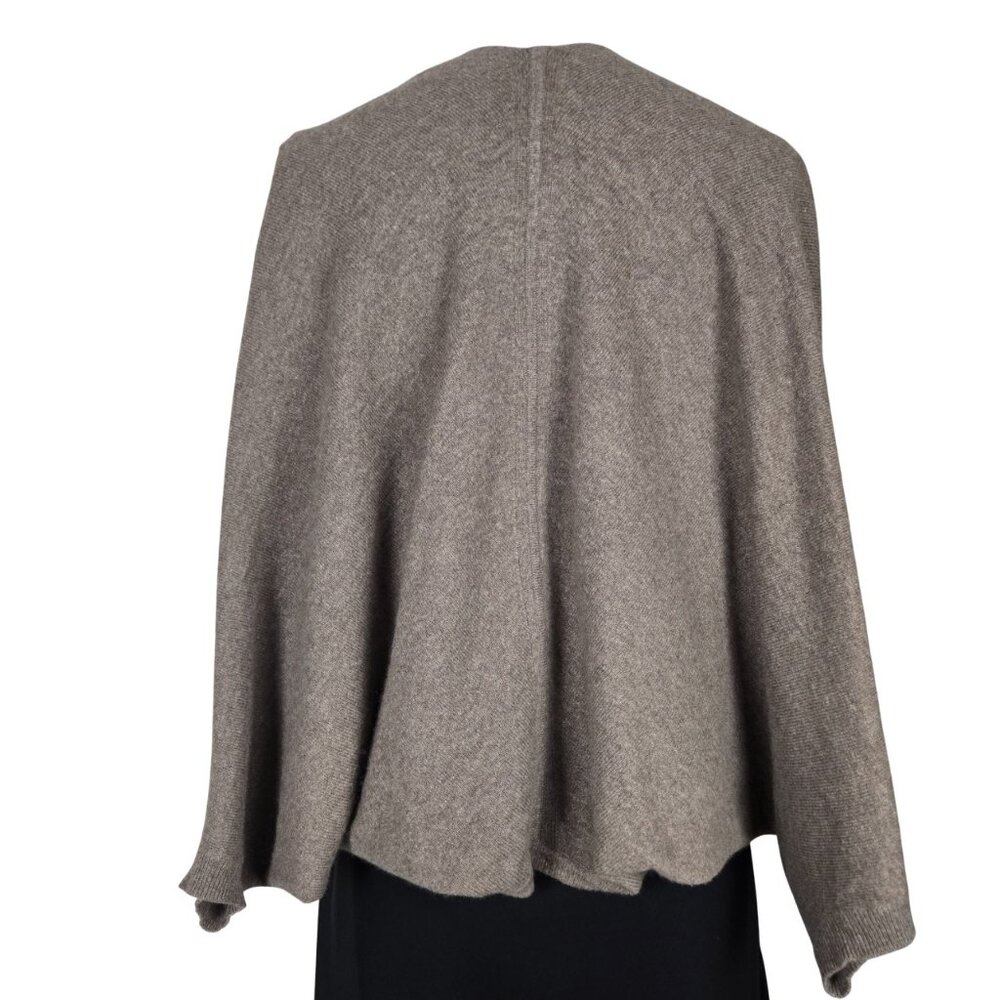 Vince Cashmere Knit Tan Taupe Shrug Sweater M Dolman Sleeve, Very good condition - Picture 3 of 9